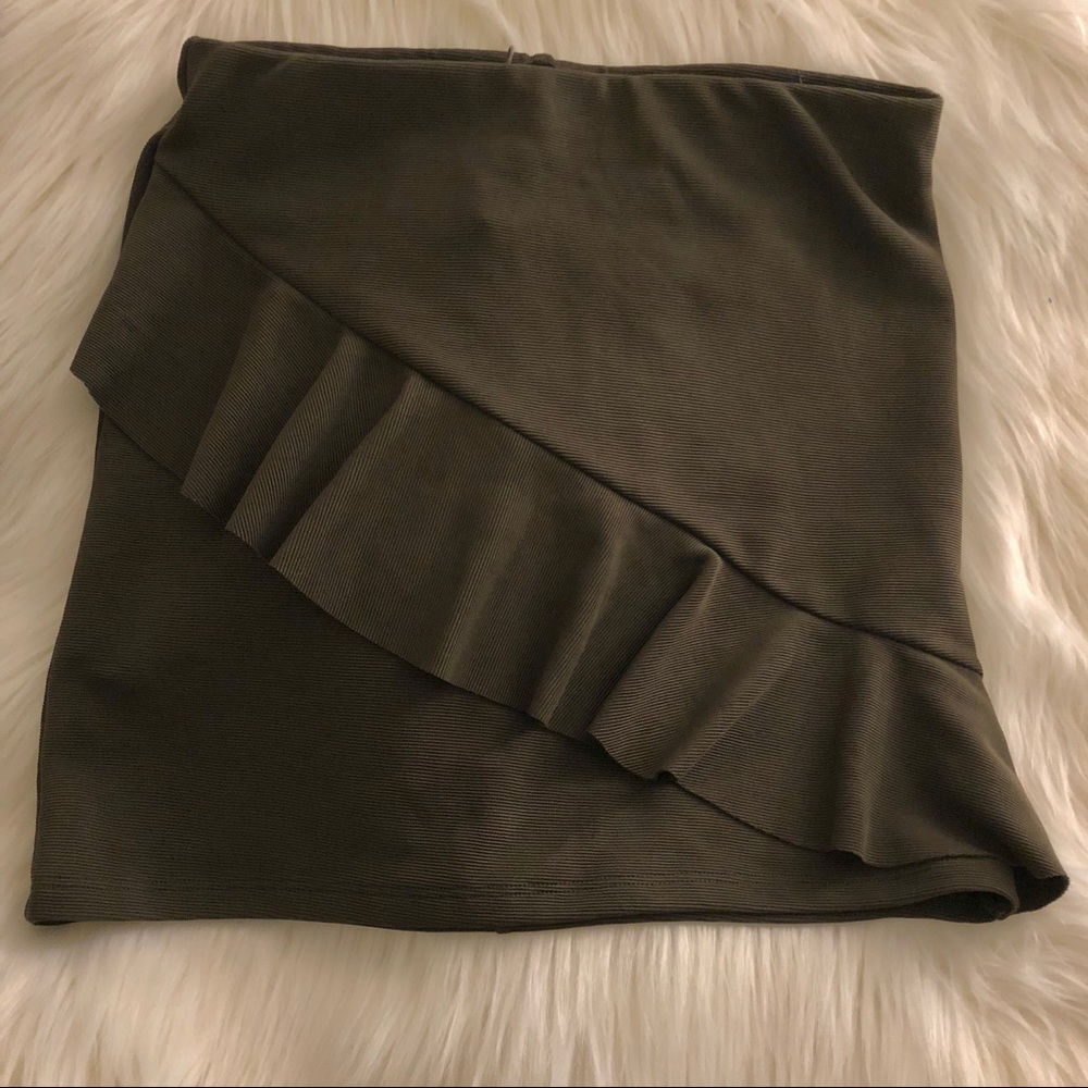 Zara Ruffled Mini Skirt S - Picture 2 of 5